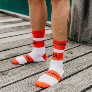 modèle en chaussettes sport techniques seconde peau pour le sport et le cyclisme