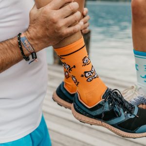 chaussettes de sport les raymondes présentées par sportive de trail run